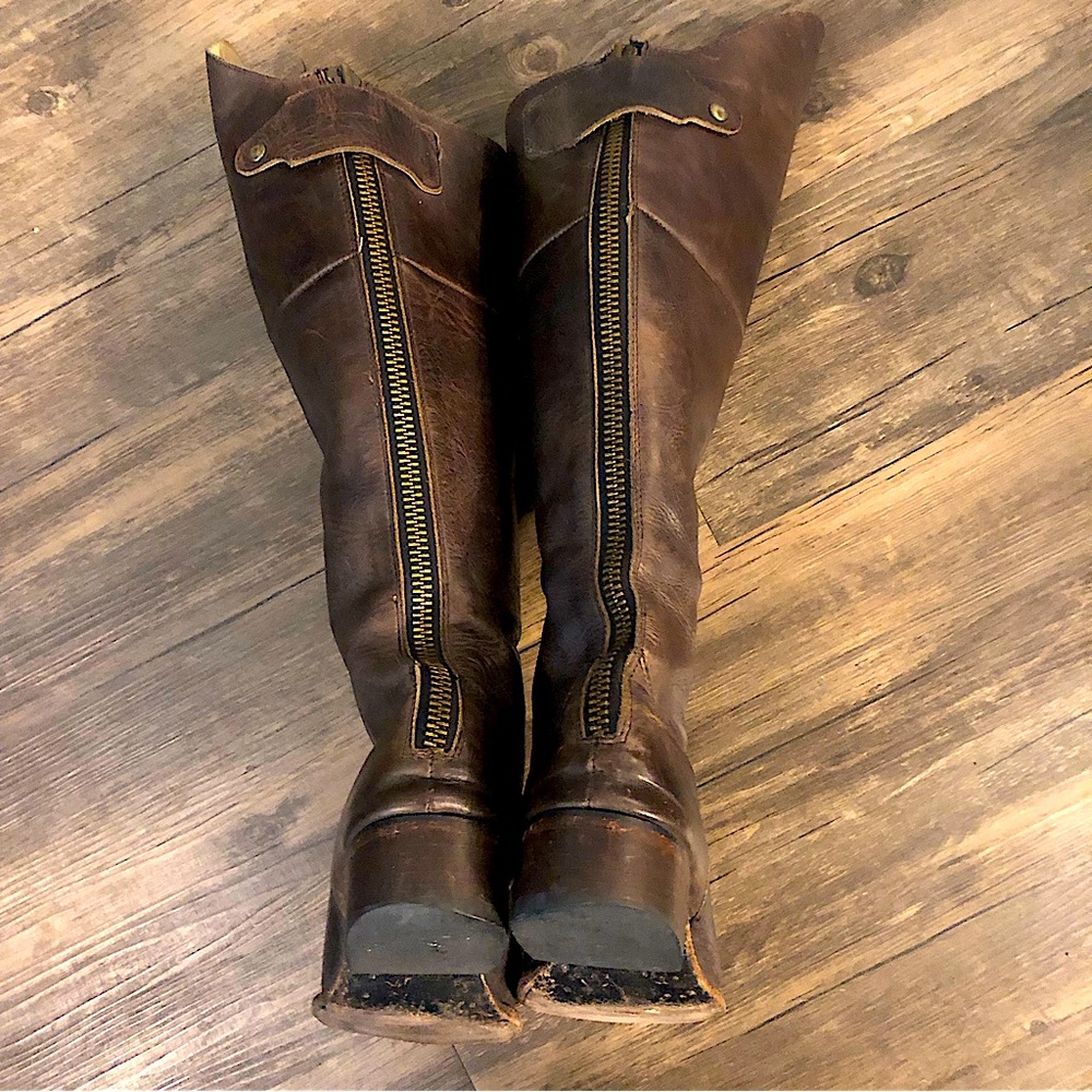Free Bird by Steven Stable tall boot sz 8 dark brown boho leather riding… - Picture 6 of 16